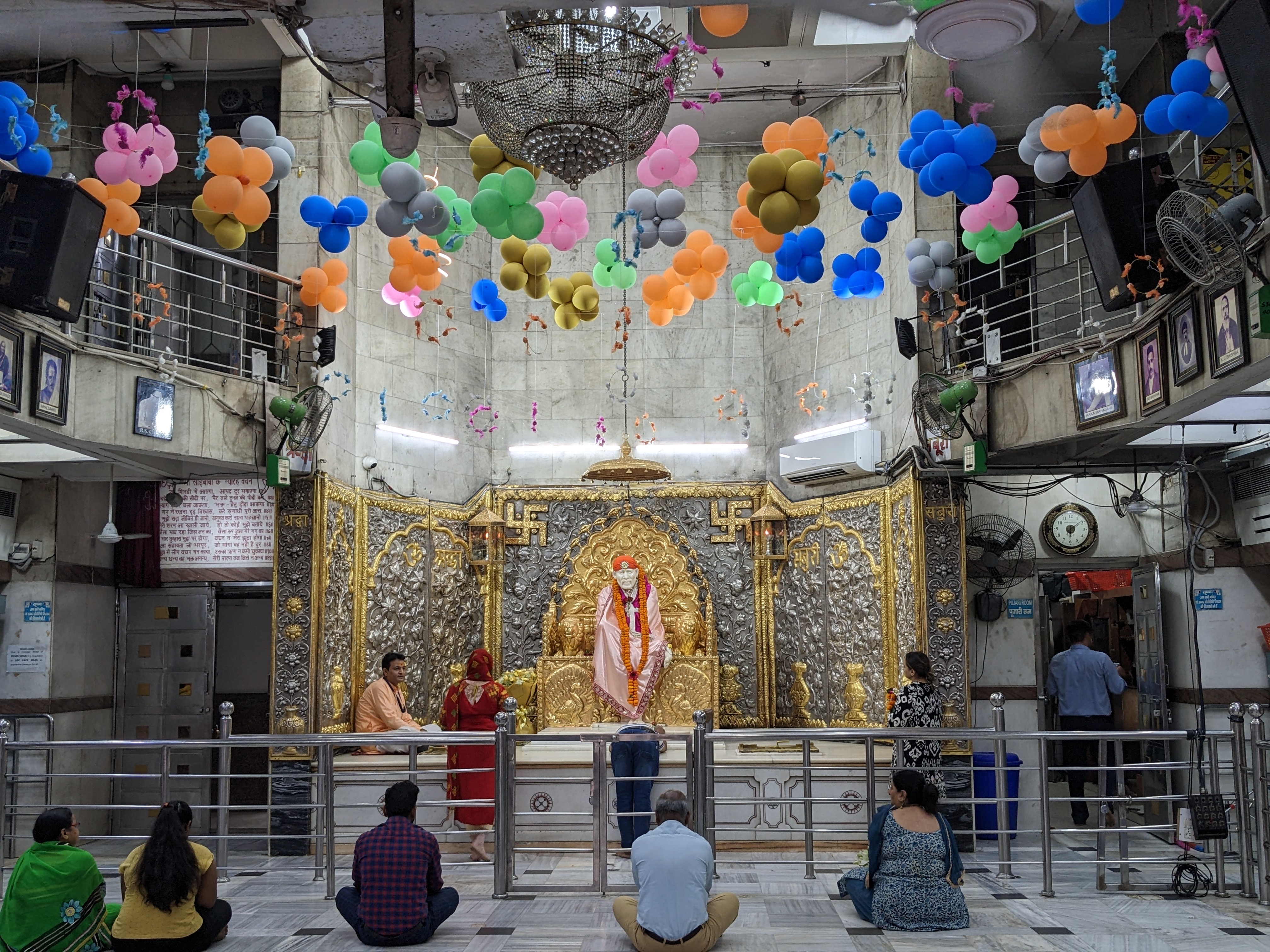 Temple Sanctum and Diyas